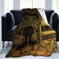 thumbnail image 6 of Bendy And The Ink Machine Blanket, Horror Game Throw Blanket For Bed Sofa Couch, Super Soft Flannel Blanket For Bedroom Livingroom, 40"X30", 6 of 9