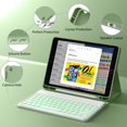 thumbnail image 3 of Funda con Teclado JKSML para iPad 10,2" Retroiluminado en 7 Colores Verde, 3 of 9