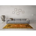 thumbnail image 3 of Ahgly Company Indoor Square Persian Yellow Traditional Area Rugs, 3' Square, 3 of 4