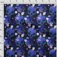 thumbnail image 4 of oneOone Rayon Royal Blue Fabric Skull Sewing Material Print Fabric By The Yard 56 Inch Wide, 4 of 5
