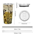 thumbnail image 2 of Farm Cows Tumbler Print 20oz Stainless Steel Coffee Cup with Lid & Straw Double Wall Insulated Tumbler, 2 of 8