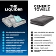 thumbnail image 4 of The Rag Company - The Liquid8r - Car Drying Towel - 1100gsm, 16in x 16in, Aqua Blue/Grey, 4 of 13