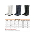thumbnail image 2 of Gomelly Womens Knee High Snow Boots Pull On Waterproof Winter Boots Non-Slip Outdoor Shoes Black 10, 2 of 9