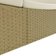 thumbnail image 4 of vidaXL Patio Lounge Bed Poly Rattan Beige, 4 of 12