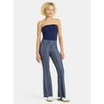 thumbnail image 2 of No Boundaries Ribbed Flare Pants, Women's, 2 of 5