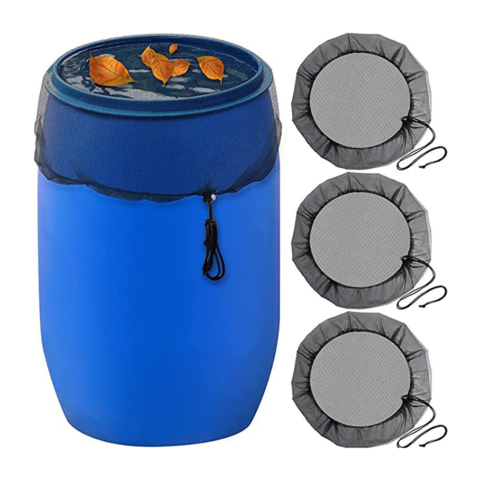 Rain Bucket Cover Drawstring Design Easy to Install 80/100cm Outdoor