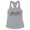 Heather Grey, variant on Skyline Brooklyn New York Tank Top Fitted Racerback Women's X-Large White