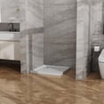 thumbnail image 2 of Demi Bonn 32x32 in White Shower Base - Centered drain, no threshold, 5 - layer ABS & acrylic, durable, scratch - resistant, great for bathroom renovation., 2 of 8