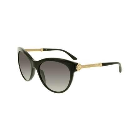 Versace Women's Gradient VE4292-GB1/8G-57 Black Butterfly Sunglasses