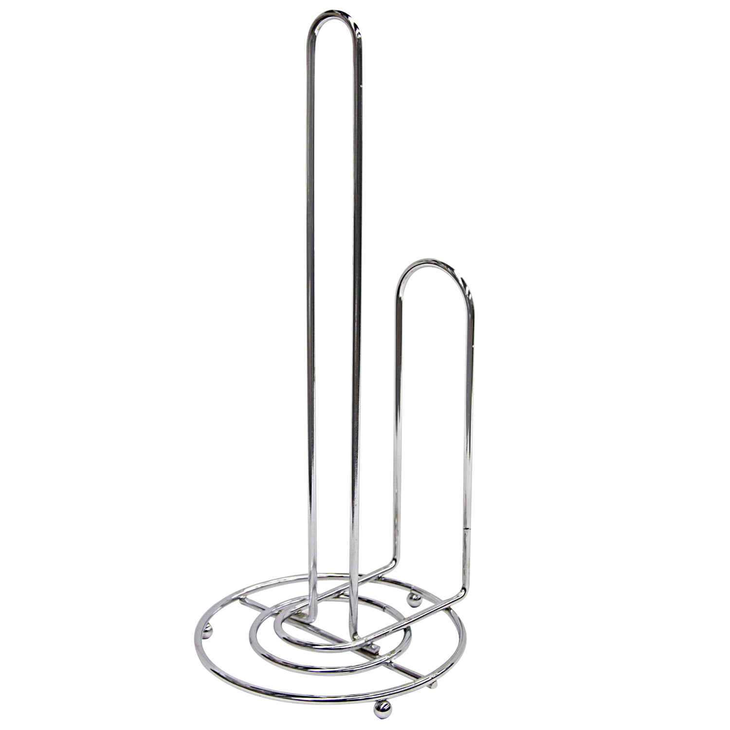 Home Basics Countertop Free Standing Chrome Paper Towel Holder