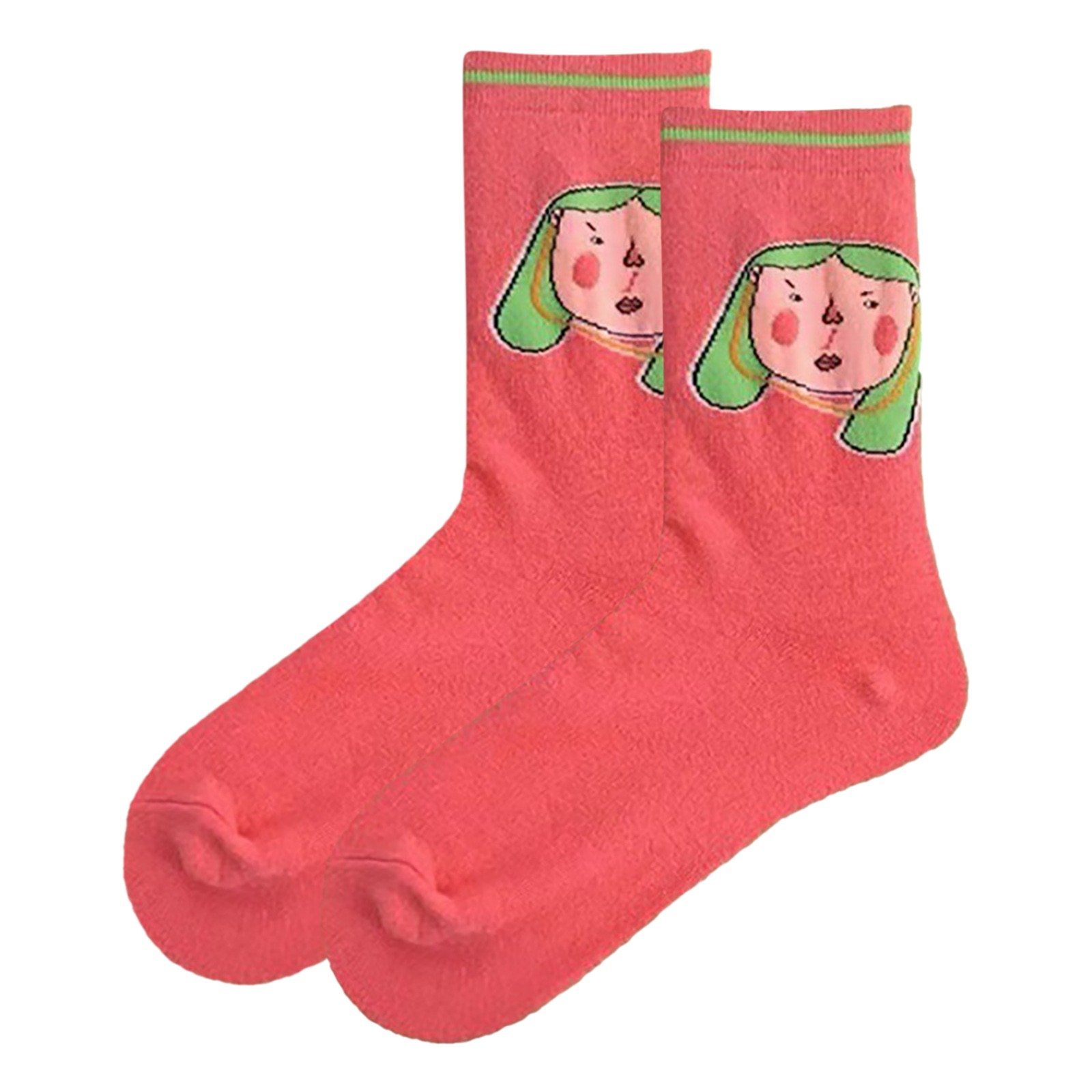 Women's Casual Funny Abstract Cartoon Socks And Cute Mid Length Socks Ski Socks Suck for Women Socks Pack Women Richer Poorer Socks Womens Womens Socks Size Small Womens Tab Socks Keep Socks Together