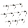 thumbnail image 1 of 4x 10 Piezas de Pendientes Joyería Anillas 925 Plata de 4mm Bricolaje DIY de Seguridad, 1 of 10