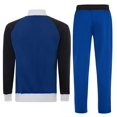 thumbnail image 3 of X-2 Men Tracksuits 2 Pieces Set Jogging Athletic Sports Set Royal Blue Size L, 3 of 6
