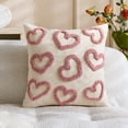 thumbnail image 5 of Plush Heart Embroidered Valentine's Day Pillow Cover, 1Pc Throw Pillow Case For Home Decor, 5 of 5