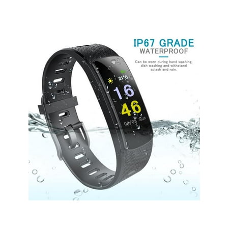 Smart Watch, Fitness Tracker, i6 HR Smart Bracelet With Heart Rate Monitor Activity Tracker Steps Counter Sleep Monitor Sport Pedometer Waterproof IP67 Smartwatch for IOS iPhone