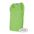 thumbnail image 2 of Gildan - Ultra Cotton® Tank Top - 2200 - 3 Pack - Multi-Pack - Lime - Size: S, 2 of 3