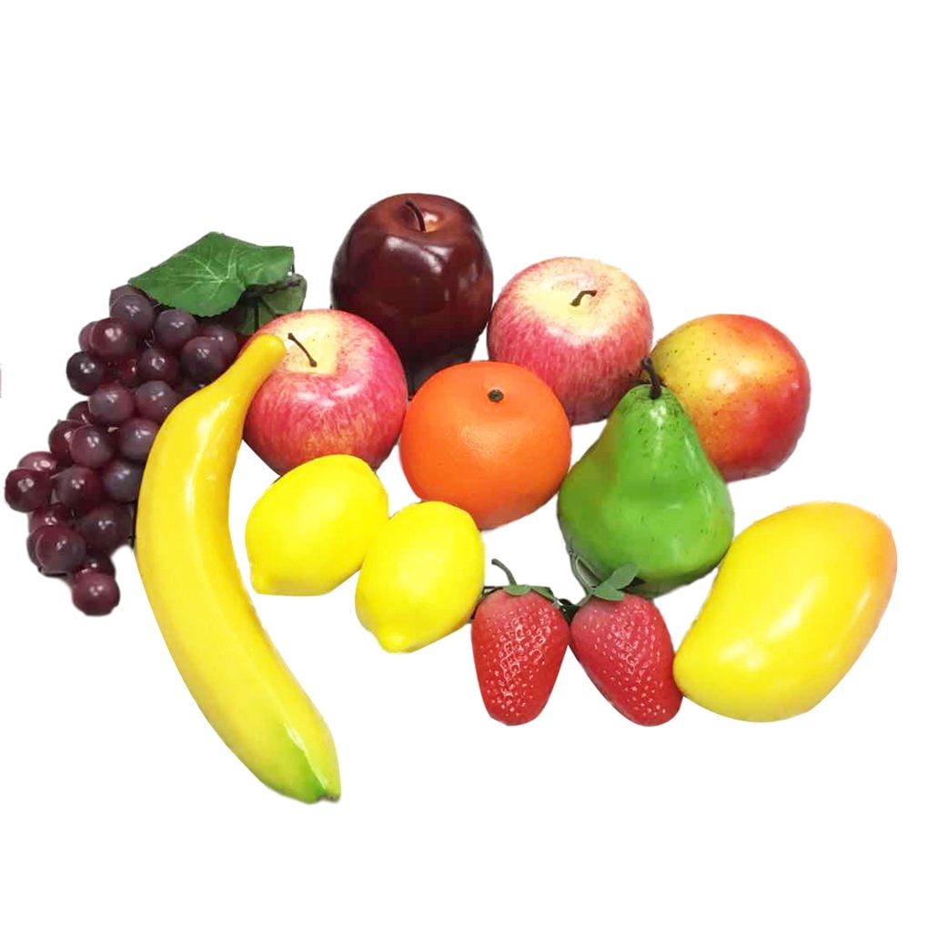 Artificial Fruit Set Home Office Table Centerpiece Foam Fake Fruit Photography Snapshot Prop