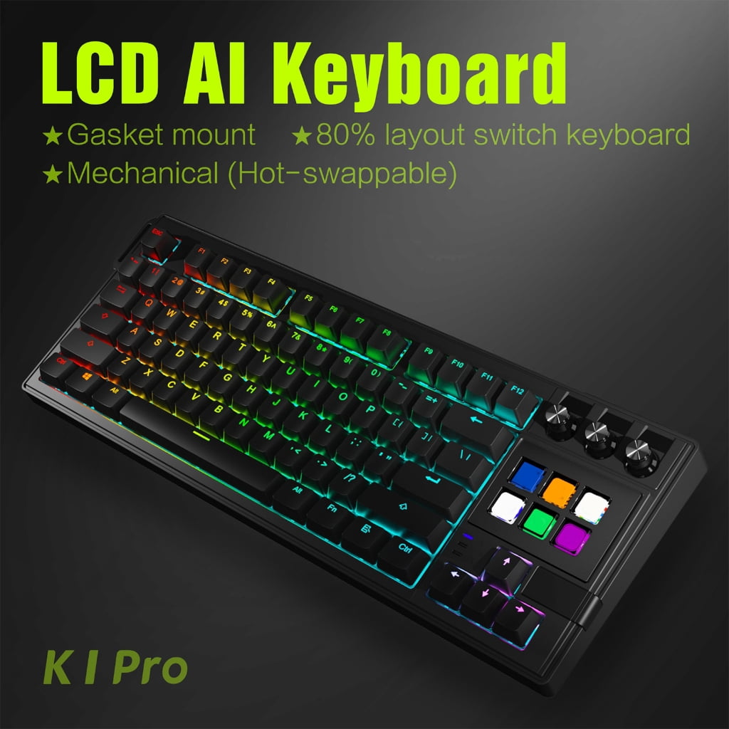 Hot Swappable Red Switches Gaming Keyboards With Elastics Gaskets Structure And Full RGBs Illuminations
