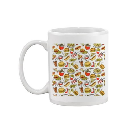 

Junk Food Seamless Pattern Mug Unisex s -Image by Shutterstock