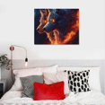 thumbnail image 5 of Patifu Wolf's Glowing Eyes Flames Canvas Print Wall Decor 24x36 20x16in, 5 of 6