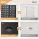 thumbnail image 5 of Organizador de pared Peg Board FZK PegBoard con 4 tableros perforados negros, 5 of 6