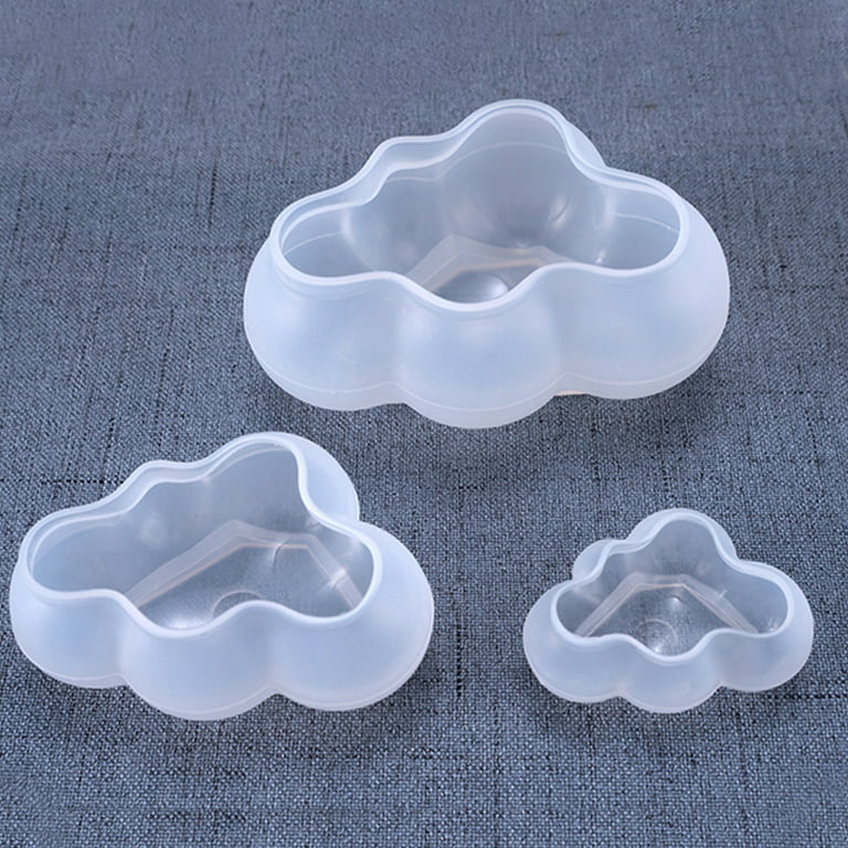 3D Heart Shaped Silicone Mold Cloud Shaped Candle Mold DIY Fondant Cookie  Chocolate Mold Cake Decor Accessories Baking Tools