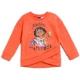 thumbnail image 2 of Disney Encanto Mirabel Fleece Pullover Crossover Sweatshirt and Leggings Outfit Set Toddler to Little Kid, 2 of 5