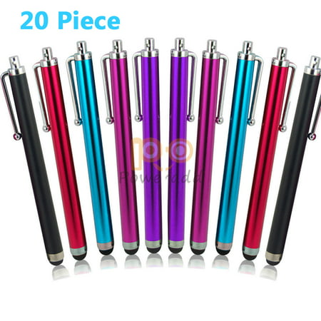20-Pack Colorful Stylus Pens Screen Touch Pen for iphone iPad Samsung Galaxy Smartphone Tablet