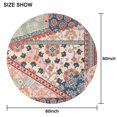 thumbnail image 6 of Round Waterproof Tablecloth 60×60 Inch, Boho Style Reusable Indoor/Outdoor Durable Table Cover for Party Kitchen Dinner Room Decor, 6 of 6