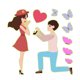 thumbnail image 2 of Uuiauoio Valentines Day Glows Stickers Patterns Stickers Window Clings, Hearts Roses Heart Window Decals Happy Valentine's Day Decor, 2 of 6