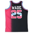 thumbnail image 2 of Dwayne Wade Men's Headgear Classics Embroidered Harold L. Richards High School Basketball Jersey (X-Large, Pink/Black), 2 of 2