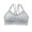 Gray, variant on YUGYXL Sports Bras for Women Cross Straps Lace Underwear Bra Full Coverage Everyday Bra Padded Bralettes Lounge Bra Red Free Size