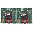 thumbnail image 7 of Yayeee Kitchen Curtains Tier Set of 2 Light Filtering 57"x36" Over Sink Window Panels, Christmas Cat, 7 of 7