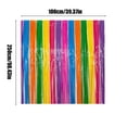 thumbnail image 3 of Foil Fringe Curtains Macaron Colors Metallic Tinsel Curtain 39.37x98.43in Party Backdrop Shimmer Streamers Photo Booth Birthday Easter Graduation Wedding Decor Pastel Combo Rainbow Decoration, 3 of 6