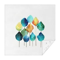 Square Tablecloth 60x60 Inch – Waterproof Polyester Printed Table Cover, Wrinkle Resistant & Washable for Kitchen Dining Picnic Party Decor, Single-v4-13, White