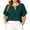 Green, variant on Plus Size Fashion Tops for Women Loose Short Sleeve Keyhole Neck Blouses Casual Trendy Hearts Print Shirts