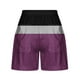 thumbnail image 3 of Pantalones Cortos Sueltos para Mujeres de Verano Impreso Encaje Hasta Bolsillo Elástico Pantalones Cortos Casuales Poliéster, Moda Pantalones Cortos de Verano para Uso Diario Y de Ocio, 3 of 5