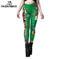 thumbnail image 4 of NADANBAO-Leggings con estampado de caramelo para mujer, pantalones de copos de nieve de Feliz Navidad, pantalones elásticos de cintura media, medias sexys para entrenamiento físico, 4 of 5
