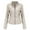 Beige, variant on Faux Leather Coat Women Plus Size Zip Up Slim Fitted Bomber Jacket Women's Casual Fashion Belted Motorcycle Jacket