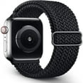 thumbnail image 2 of Braided Solo Loop for Apple Watch Band 45mm 41mm 44mm 40mm 38mm 42mm Nylon Adjustable Elastic Bracelet iWatch 3 4 5 se 6 7 Strap, 2 of 10