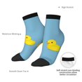 thumbnail image 6 of Pofeuu Cute Ducky Print 30cm Socks, Adult Running Hiking Socks for Youth and Adult, 6 of 7