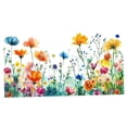 thumbnail image 3 of Pegatina de vidrio decorativa con diseño de flores multicolor, elegante calcomanía para ventana, para sala de estar, dormitorio y baño., 3 of 8