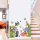 thumbnail image 4 of Tz-animal3Pegatinas de pared de animales, decoración de elefante, orangután, cebra, jirafa, mariposa, león, rinoceronte, antílope, hipopótamo, ardilla, decoración de pared artesana, 4 of 5