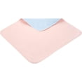 thumbnail image 3 of 3x Super Absorbent Washable Double Bed Protector Pad | Thin Reusable Incontinence Bedding Protection, Comfortable & Durable - Pink - 85cm x 115cm, 3 of 5