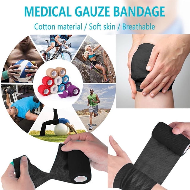 LSLJS Colour Muscle Protection Tool Care Bandage Tape Sports Elastic Therapeutic Tape, Muscle Tape