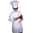 thumbnail image 1 of CHEFSKIN Children Apron White, Pocket, Fabric, Fits 2-8 (10, White), 1 of 2