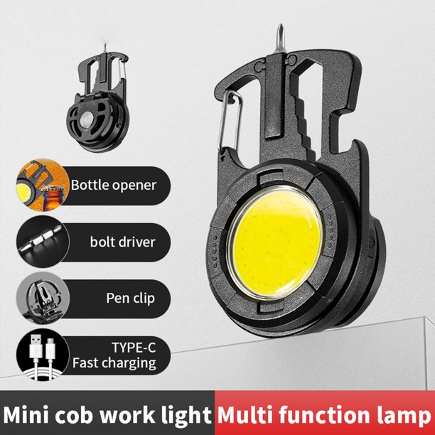 Llave De Luz Luz de trabajo COB portátil con luz de llave de 500 lm para herramientas para acampar al aire libre (A)