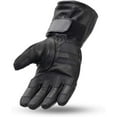thumbnail image 2 of First Manufacturing FI188GEL-2X-BLK Throttle Motorcycle Leather Gloves for Men, Black - 2X, 2 of 2