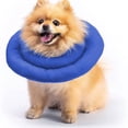 thumbnail image 1 of Collier de Récupération pour Animaux Doux pour Chiens Chats Protection à 360° Matériau en Nylon Sangle Ajustable Compatible avec les Races pour Frenchies Carlins pour Prévenir le Léchage Blessure, 1 of 3