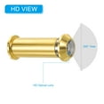 thumbnail image 4 of Uxcell 1/2" 2Pcs Door Viewer Peephole Zinc Alloy Privacy Door Viewer for Security Home Gold, 4 of 7